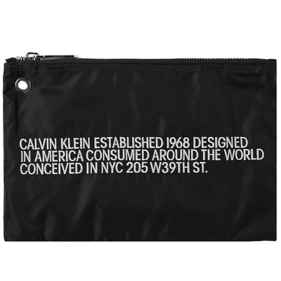 Calvin Klein 205w39nyc 1968 Zip Pouch In Black
