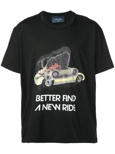 Lost Daze New Ride T-shirt  In Black ,multicolour