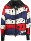 Moncler Limmat Logo-print Quilted Down Ski Jacket In Red