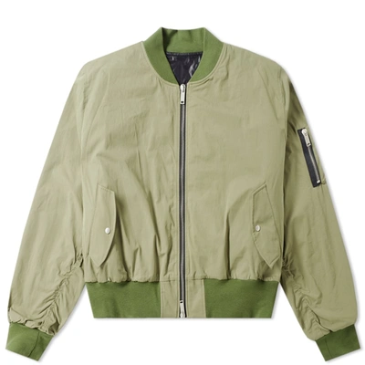 Ben Taverniti Unravel Project Unravel Project Tela Bomber Jacket In Green