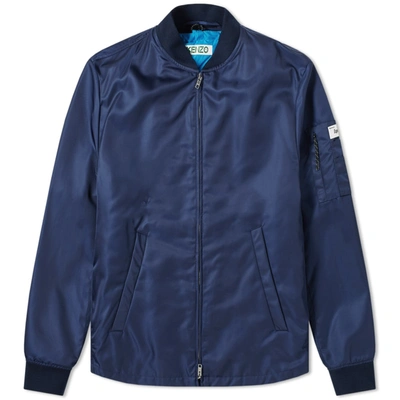 Kenzo 2 In 1 Bomber Jacket In Blue