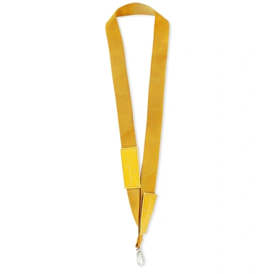 A-cold-wall* Webbing Lanyard In Yellow