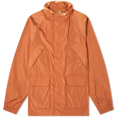 Pop Trading Company Pop Trading Company Venice Concealed Hood Jacket In Orange