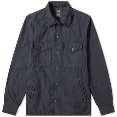 Save Khaki Fleece Lined Shirt Jacket In Grey