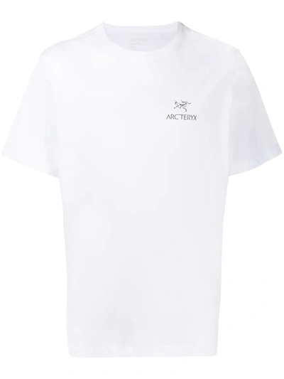 Arc'teryx Emblem Logo-print Cotton-jersey T-shirt In White