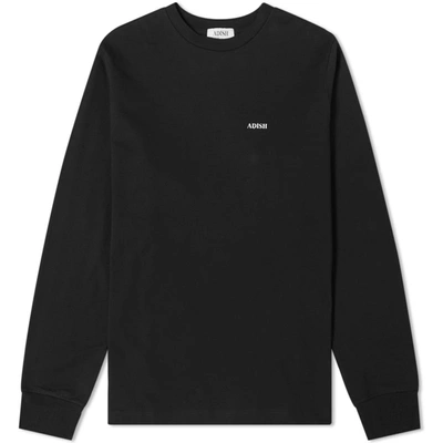 Adish Long Sleeve Shakeh Logo Tee In Black