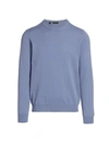 Saks Fifth Avenue Collection Cashmere Crewneck Sweater In Medium Blue