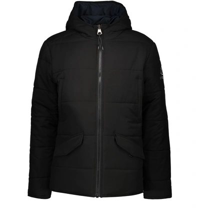 Norden Jensen Reversible Coat In Navy Black