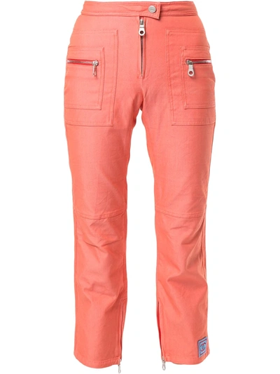 Pre-owned Chanel 2002 Sports Line Zipped Details Cropped Trousers - Main Image