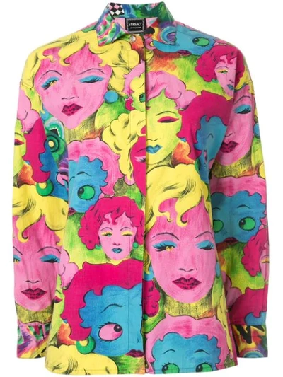 Pre-owned Versace Pop Art Print Shirt In Multicolour