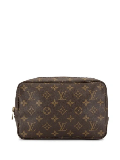 Pre-owned Louis Vuitton Monogram 23 Cosmetic Bag In Brown