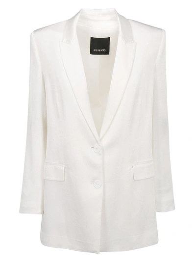 Pinko Cirano Long Blazer In White