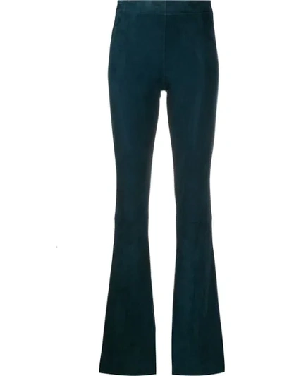 Drome Flared Style Trousers In Blue