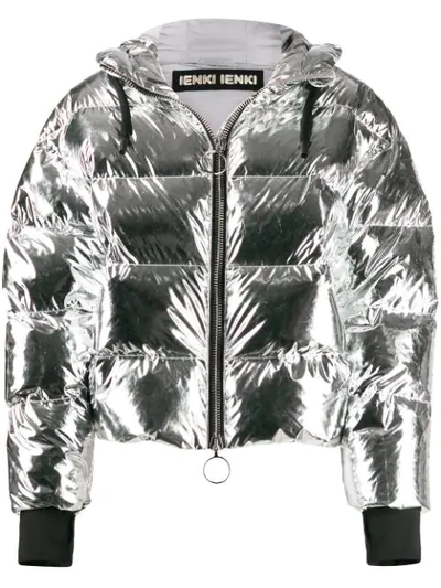 Ienki Ienki Dunno Oversized Puffer Jacket In Silver