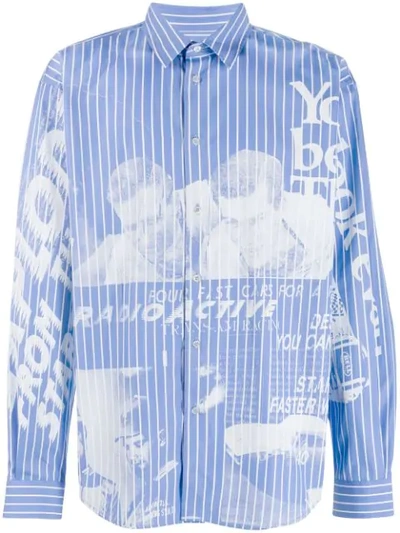 Msgm Radio Active Shirt In Blue