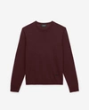 The Kooples Burgundy Slim-fit Wool & Cashmere Sweater