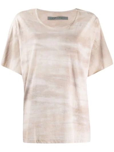 Raquel Allegra Tie-dye T-shirt In Neutrals