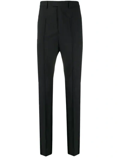 Les Hommes Tailored Dropped Crotch Trousers In Grey