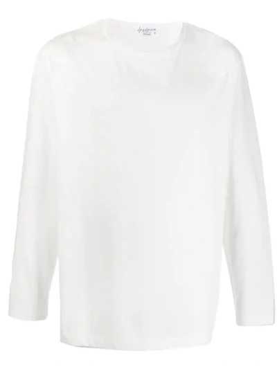 Yohji Yamamoto Klassisches Langarmshirt In White