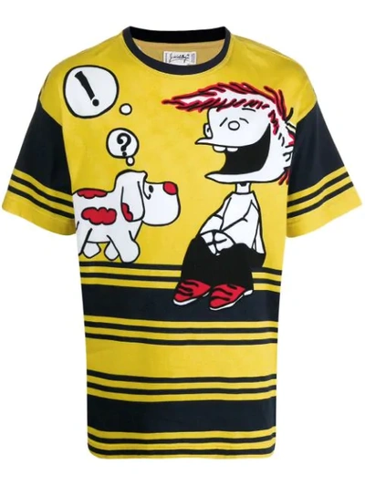 Pre-owned Jc De Castelbajac 1980s Mafalda T-shirt In Yellow