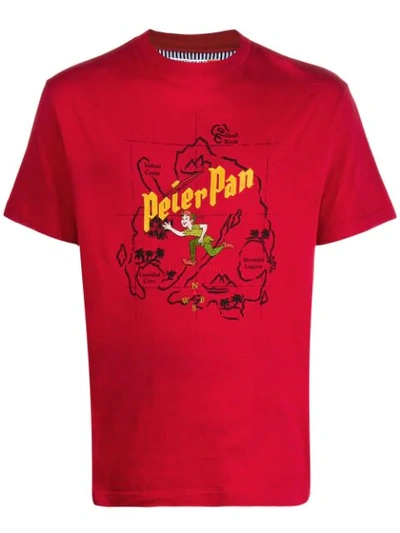 Pre-owned Jc De Castelbajac 2000s Peter Pan T-shirt In Red