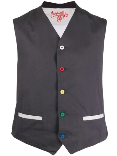 Pre-owned Jc De Castelbajac 1980s Mafalda Waistcoat In Grey