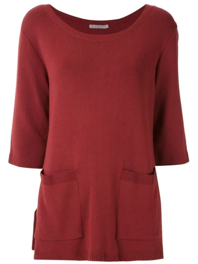 Alcaçuz Norma Knit Blouse In Red