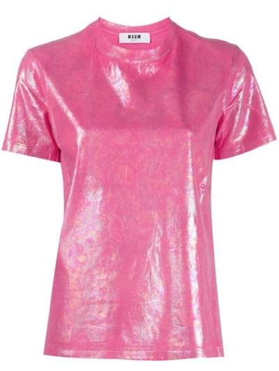 Msgm Klassisches T-shirt In Pink