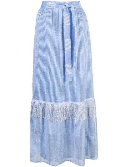 Lemlem Zinab Wrap Skirt In Blue