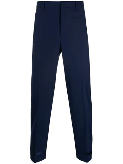 Neil Barrett Slim-fit Tailored Trousers In Blue