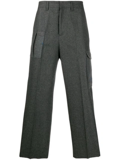 Golden Goose Pocket Details Straight Trousers In Grey