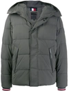Tommy Hilfiger Hooded Padded Jacket In Grey