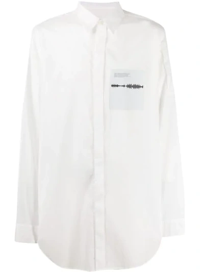 Julius Chest Patch Shirt In White