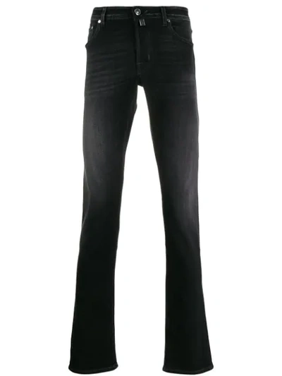 Jacob Cohen Low-rise Skinny Jeans In Black