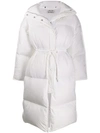 Acne Studios Ottie Oversized Hooded Quilted Shell Down Coat In White