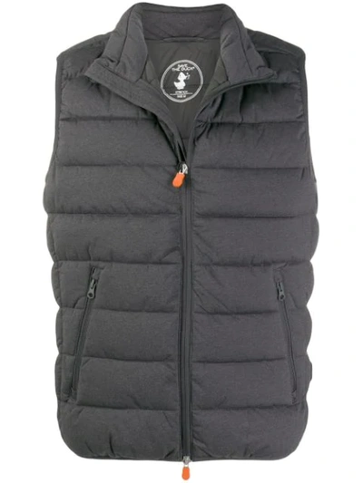 Save The Duck Mangy9 Padded Gilet In Grey