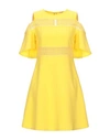Liu •jo Short Dresses In Yellow