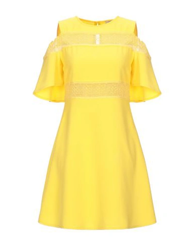 Liu •jo Short Dresses In Yellow