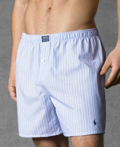 Polo Ralph Lauren Men's Underwear, Woven Boxer In Andrew Stripe