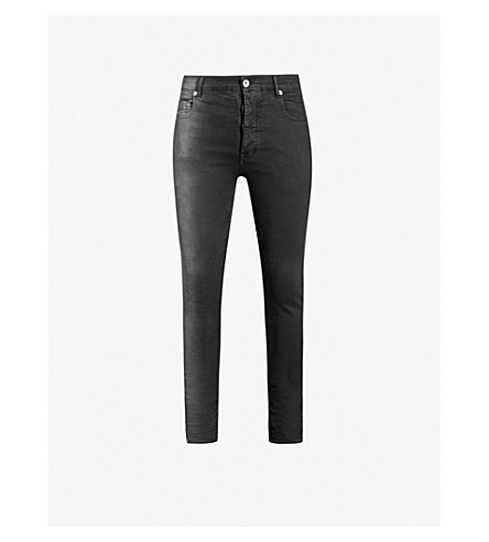 Rick Owens Drkshdw Tyrone Faded Skinny-fit Stretch-denim Jeans In Black | ModeSens