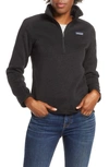 Patagonia Better Sweater Quarter Zip Performance Jacket In Black