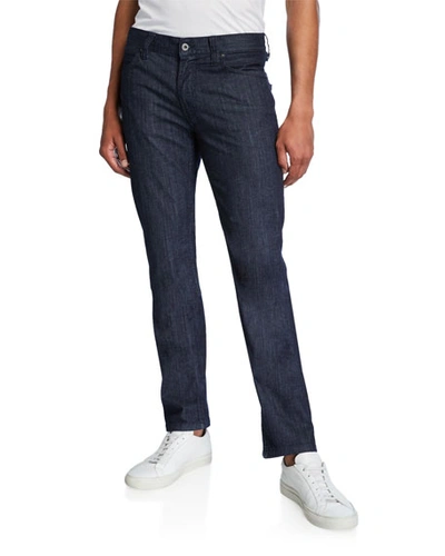 Armani Collezioni Emporio Armani Five-pocket Straight Fit Jeans In Blue