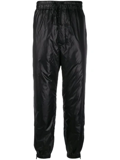 Emporio Armani Shiny Track Pants In Black