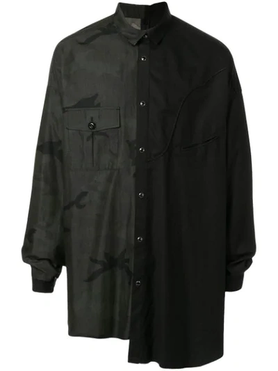 Kidill 2-type Docking Oversized Shirt In Black