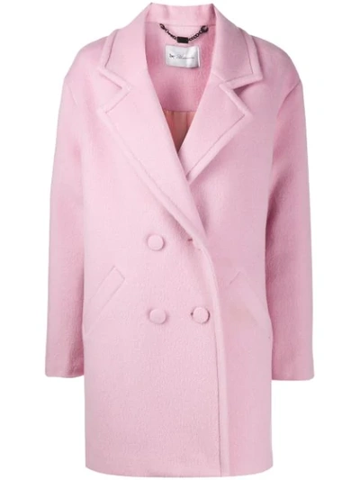 Be Blumarine Double-breasted Coat In Pink