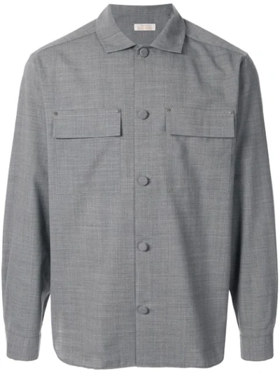 Education From Young Machines Woven Shirt In Grey