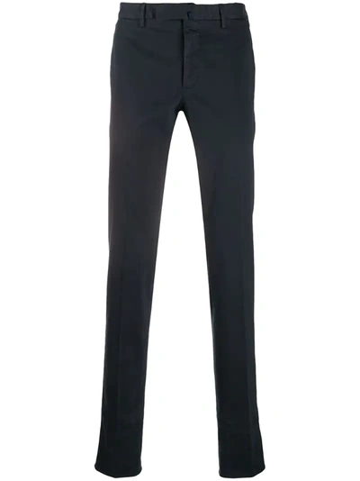 Incotex Tailored Straight Leg Trousers In Blue