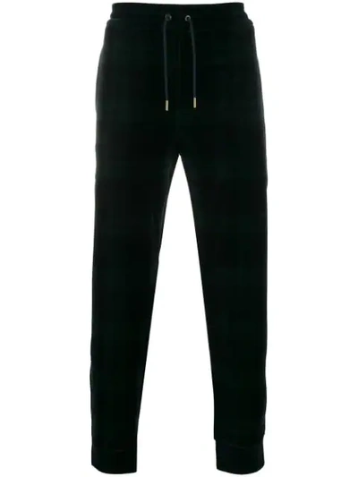 Polo Ralph Lauren Tartan Print Joggers In Green