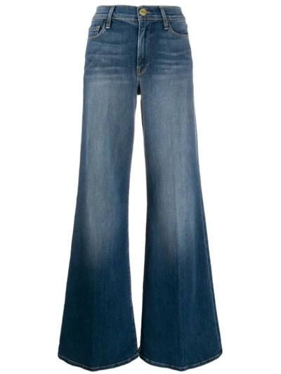 Frame Le Palazzo High-rise Wide-leg Jeans In Blue