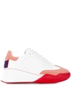 Stella Mccartney Loop Faux Leather Sneakers In White